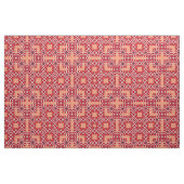 Red Ethnic Bohemisch Arabesque Geometric Pattern Stoff (Fat Quarter (45,7 x 55,9 cm))