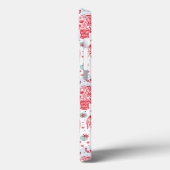Red Ethnic Elephant Pattern Case-Mate iPhone Hülle (Rückseite / Links)