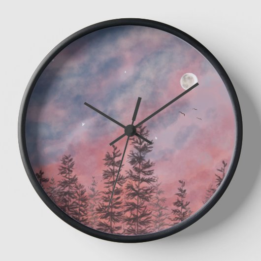 Red evening sky uhr (Vorderseite)