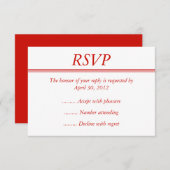 Red Event UAWG, Reply oder Response Card RSVP Karte (Vorne/Hinten)