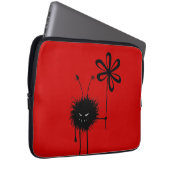Red Evil Blume Bug Laptopschutzhülle (Vorne Rechts)