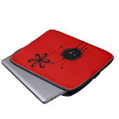 Red Evil Blume Bug Laptopschutzhülle (Vorne Knopf)