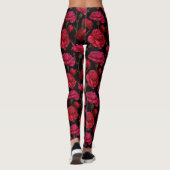 Red Exercise Carnation Fantasy Anniversary Gifts  Leggings (Rückseite)