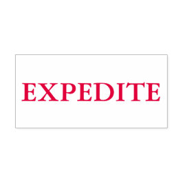 Red Expedite Permastempel