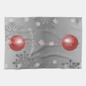 Red Extravagant Christmas Ornament Küchentücher (Horizontal)