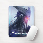 Red-Eye: Bedrohung durch Sci-Fi Dystopian Assasin  Mousepad (Mit Mouse)