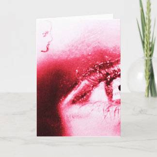 Red Eye mit Mädchen Feiertagskarte