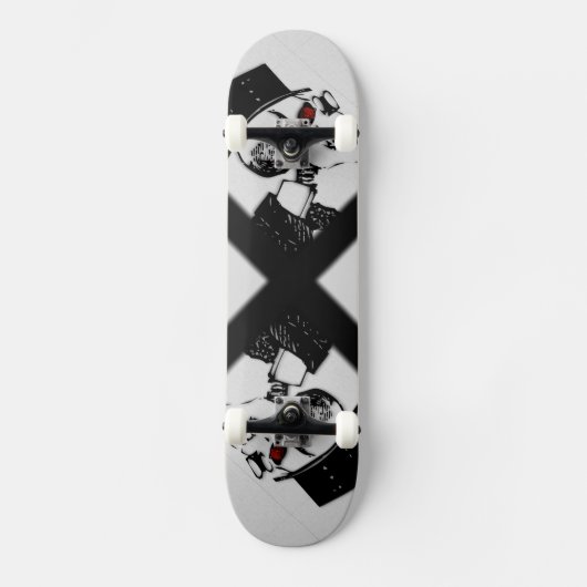 Red Eye Preacher Skeleton Skate Board Skateboard (Vorderseite)