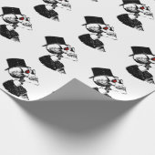 Red Eye Skeleton Geschenkpapier (Ecke)
