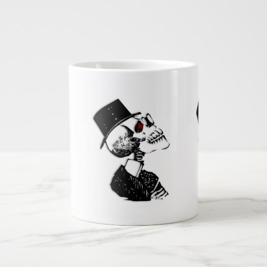 Red Eye Skeleton Jumbo-Tasse (Vorderseite)