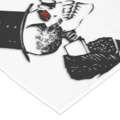 Red Eye Skeleton Kurzer Tischläufer (Ecke)