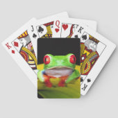 Red Eye Treefrog, Agalychinis callidryas, gebürtig Spielkarten (Rückseite)