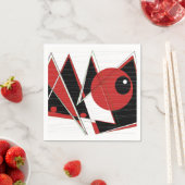 Red Eye Watching Napkins Serviette (Beispiel)