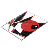Red Eye Watching Spiral Notebook Notizblock (Linke Seite)
