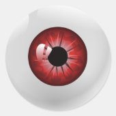 Red Eyeball Halloween Stickers (Vorderseite)