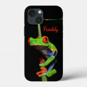 Red Eyed Painted Tree Frog Personal Name Case-Mate iPhone Hülle (Rückseite)