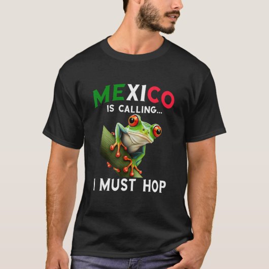 Red Eyed Tree Frog Rainforest Amphibian Mexico Is T-Shirt (Vorderseite)