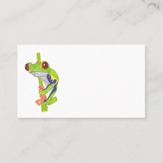 RED EYED TREE FROG VISITENKARTE (Vorderseite)