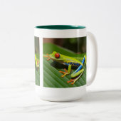Red eyed tree frog zweifarbige tasse (VorderseiteRechts)