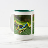 Red eyed tree frog zweifarbige tasse (Vorderseite Links)
