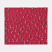 Red Eyes Pattern - Horror Gothic Ästhetik Fleecedecke (Vorderseite (Horizontal))