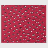 Red Eyes Pattern - Horror Gothic Ästhetik Geschenkpapier (Flach)