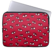 Red Eyes Pattern - Horror Gothic Ästhetik Laptopschutzhülle (Vorderseite)