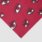 Red Eyes Pattern - Horror Gothic Ästhetik Seidenpapier (Detail)