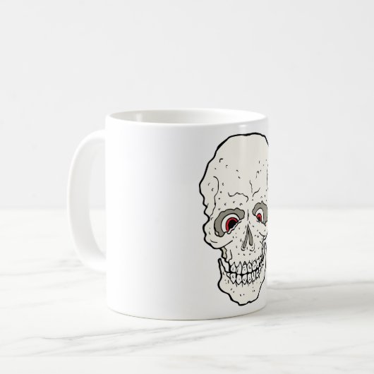 Red Eyes Skull Kaffeetasse (Vorderseite Links)