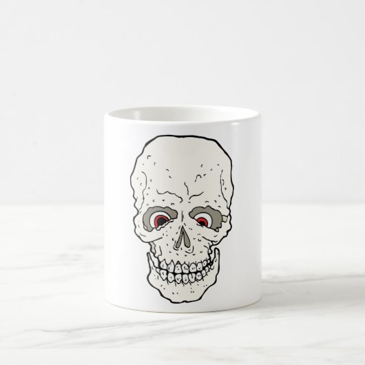 Red Eyes Skull Kaffeetasse (Mittel)