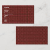 Red Fabric Visitenkarte (Vorne/Hinten)