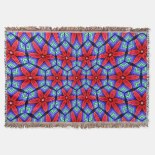 Red Fabrics Blume Muster Decke
