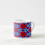Red Fabrics Blume Muster Espressotasse (Vorderseite Rechts)