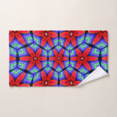 Red Fabrics Blume Muster Handtuch (Handtuch)