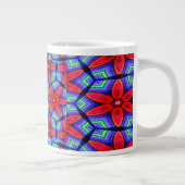 Red Fabrics Blume Muster Jumbo-Tasse (Rechts)