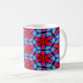 Red Fabrics Blume Muster Kaffeetasse (VorderseiteRechts)