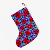 Red Fabrics Blume Muster Kleiner Weihnachtsstrumpf (Rückseite (Hängend))