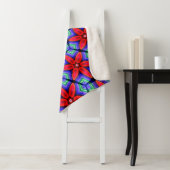 Red Fabrics Blume Muster Sherpadecke (Beispiel)