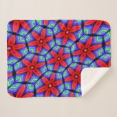 Red Fabrics Blume Muster Sherpadecke (Vorderseite (Horizontal))