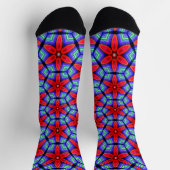 Red Fabrics Blume Muster Socken (Oben)