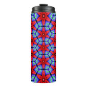 Red Fabrics Blume Muster Thermosbecher (Vorderseite)