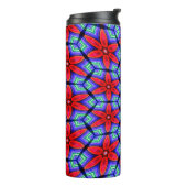 Red Fabrics Blume Muster Thermosbecher (Nach links gedreht)