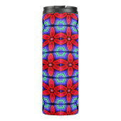 Red Fabrics Blume Muster Thermosbecher (Rückseite)