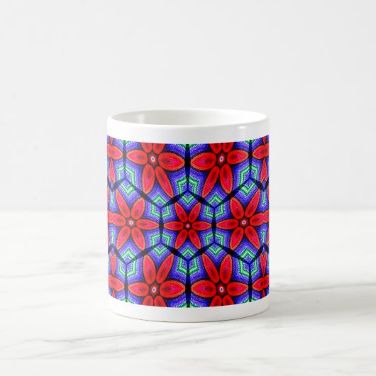 Red Fabrics Blume Muster Verwandlungstasse (Mittel)