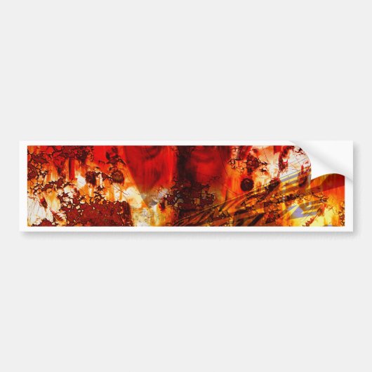 Red Face Graffiti Autoaufkleber (Vorne)