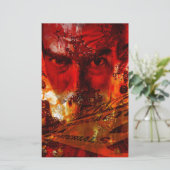 Red Face Graffiti Briefpapier (Stehend Vorderseite)