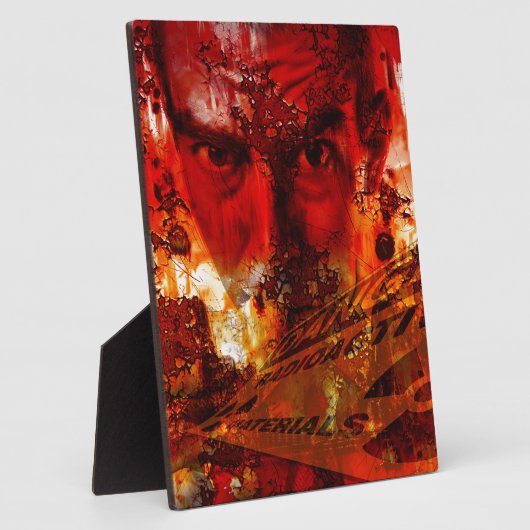 Red Face Graffiti Fotoplatte (Seite)