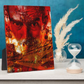 Red Face Graffiti Fotoplatte (Seite)