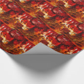 Red Face Graffiti Geschenkpapier (Ecke)
