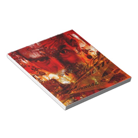 Red Face Graffiti Notizblock (angewinkelt)